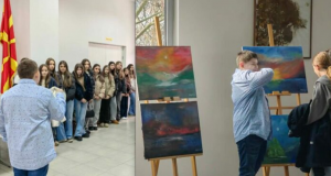 Штип беше домаќин на светски уметнички дела – Јана и Филип деца со аутизам ја промовираа различноста како сила